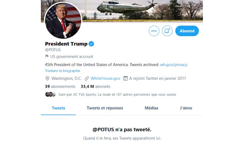 Trump S En Prend A Twitter Qui Efface Toutes Ses Publications Tva Nouvelles