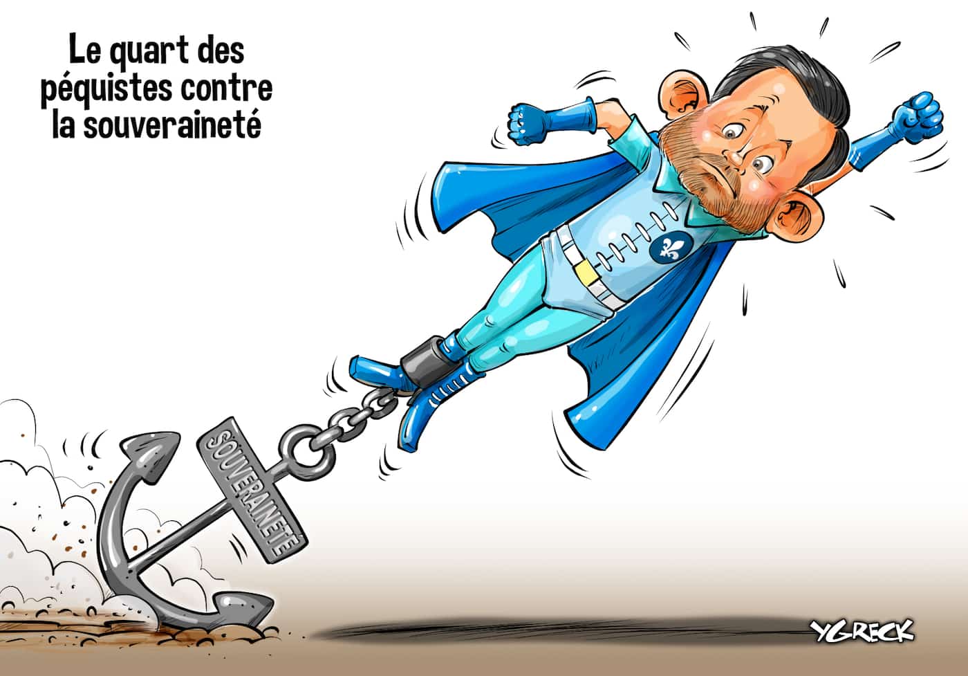 La caricature d'Ygreck en vidéo: le quart des péquistes contre la ...