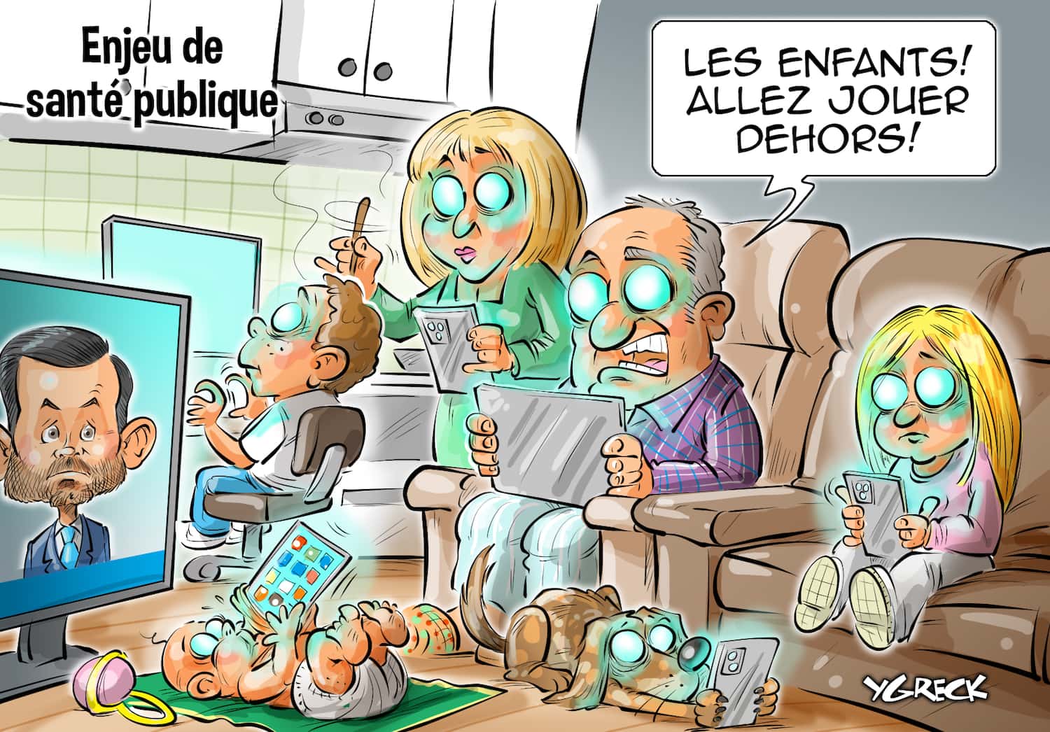 La Caricature D Ygreck En Vid o PSPP Pr occup Par Le Temps D cran la-caricature-d-ygreck-en-vid-o-pspp-pr-occup-par-le-temps-d-cran