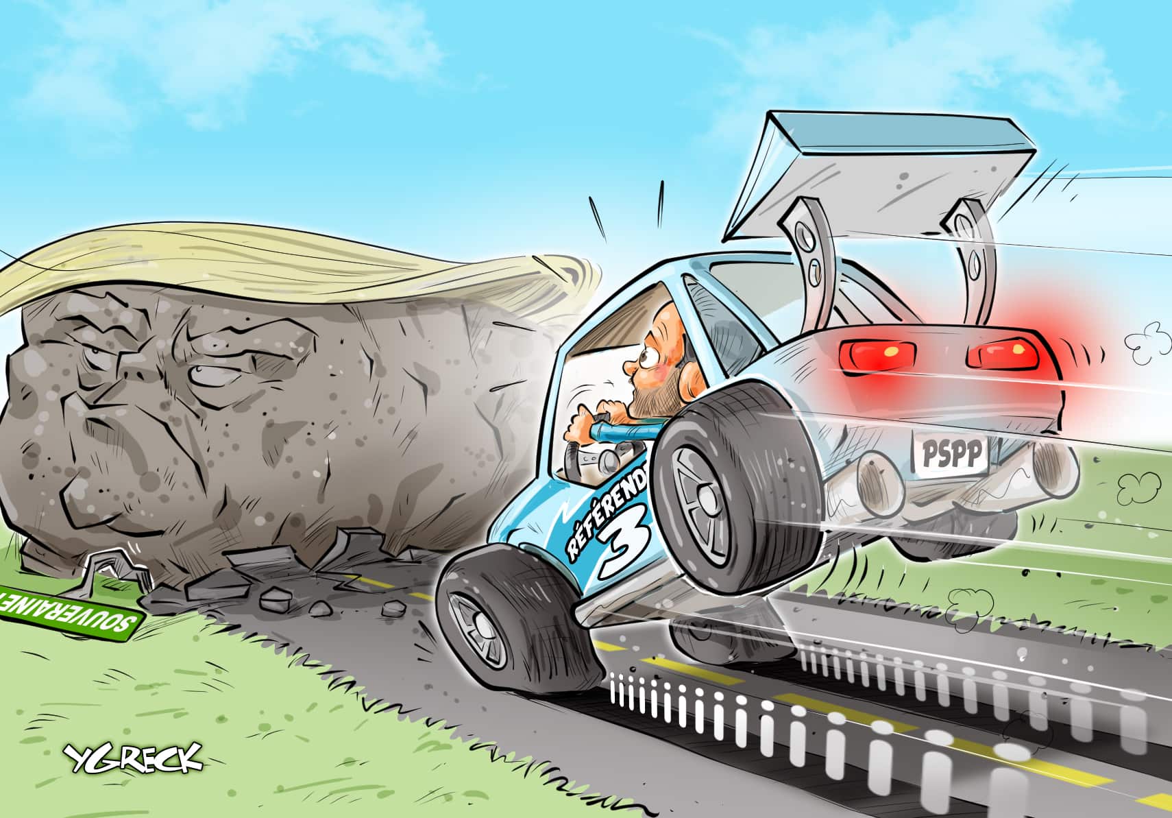 La caricature d’Ygreck