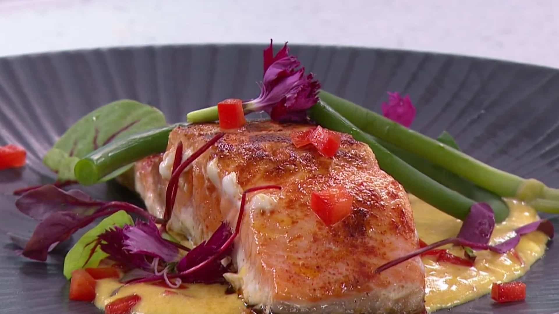 Pavé de saumon poêlé 