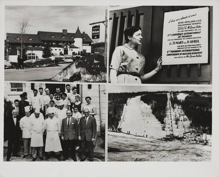 Le Manoir Saint-Castin est réservé par M. Eaton. Leo Szilard Papers, Special Collections & Archives, UC San Diego.
