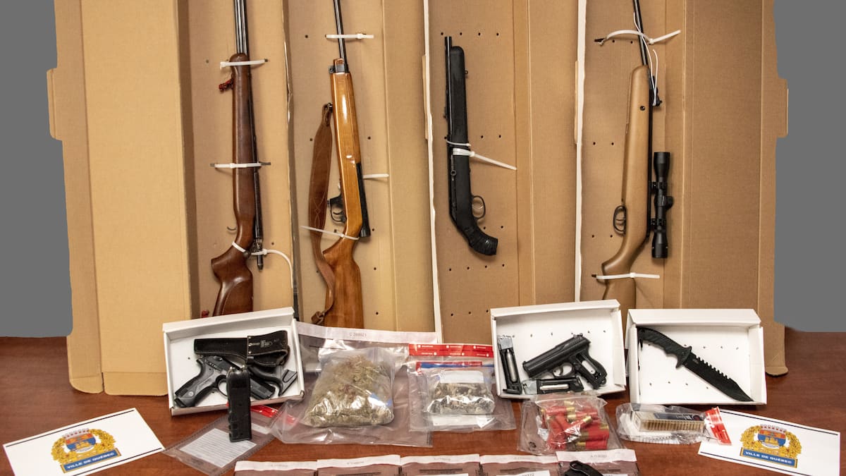 Impressionnante saisie d’armes: deux hommes arrêtés à Québec