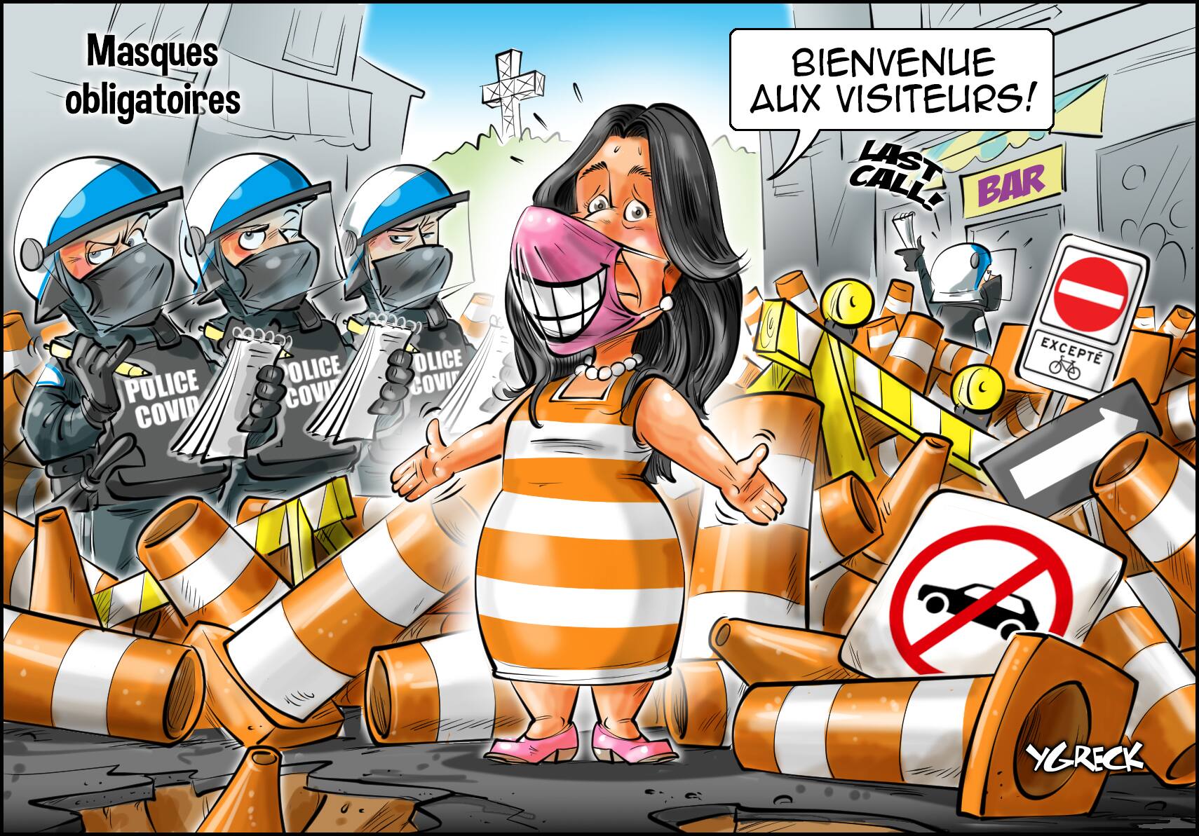 La caricature d'Ygreck
