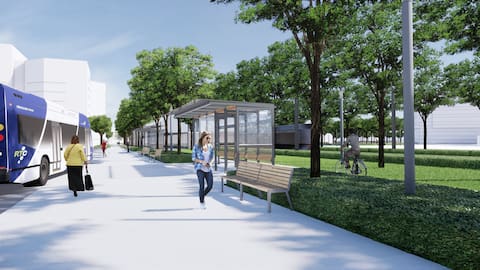 In the Boulevard Laurier sector, large pre-works will be carried out in 2022 and 2023 to smoothly integrate the tramway.