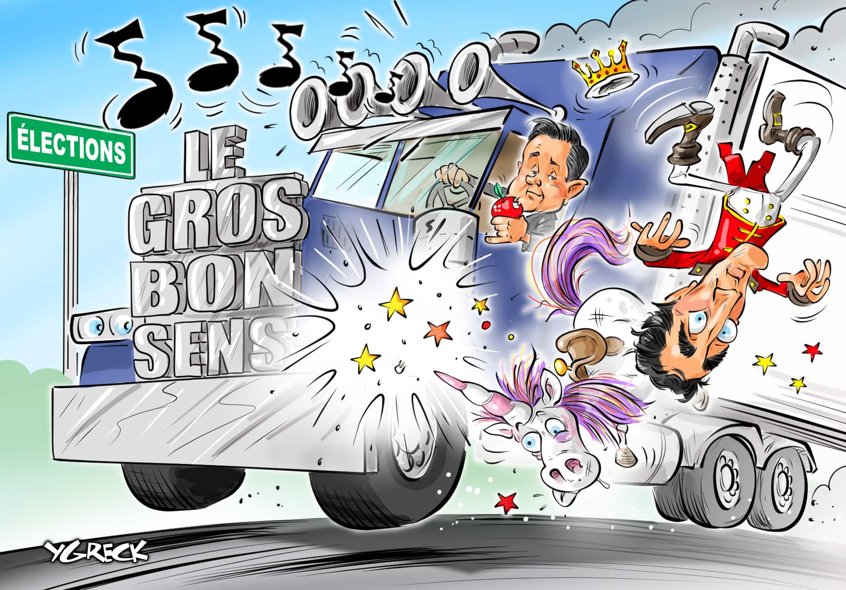 La caricature d'Ygreck