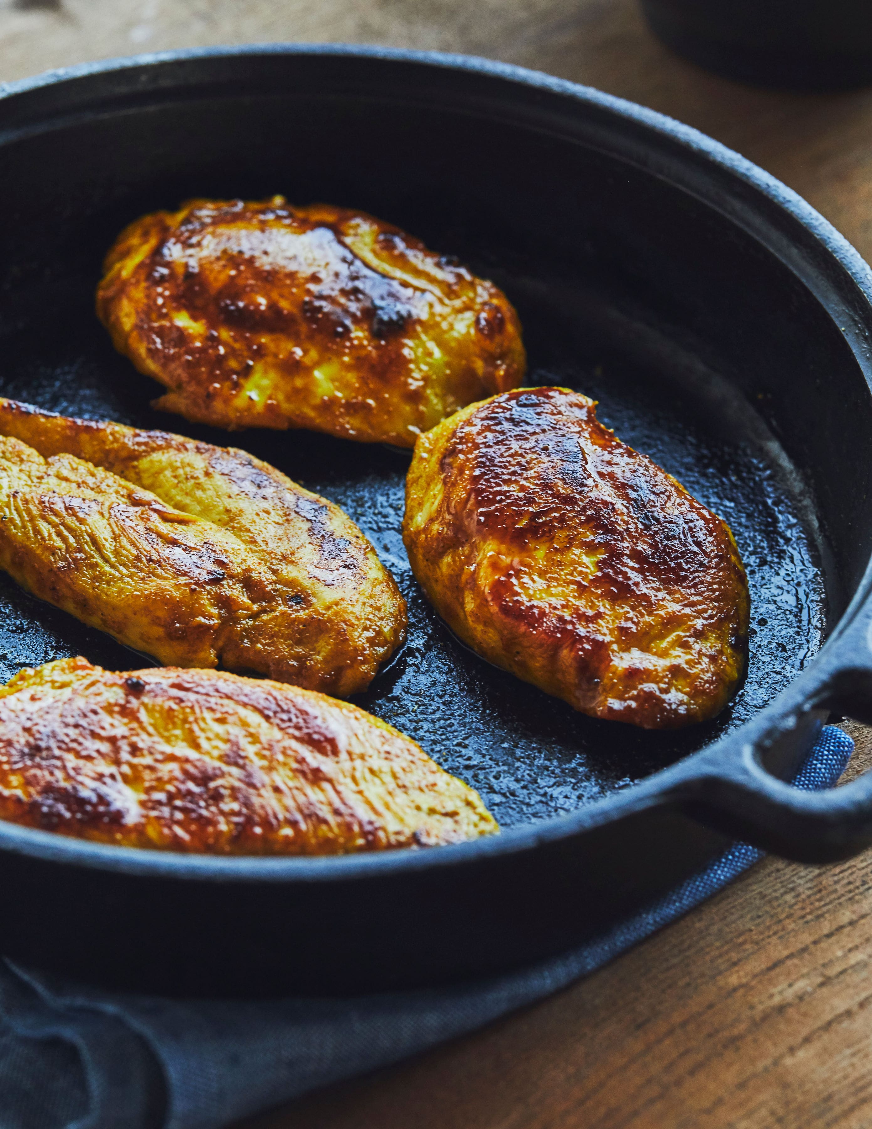 Poitrine de poulet au cari et à l’érable
