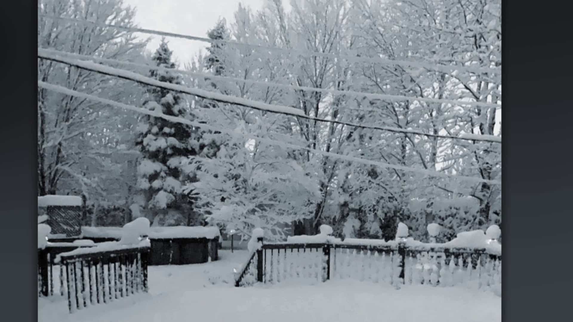 Une première bordée de neige pour l'est du Québec
