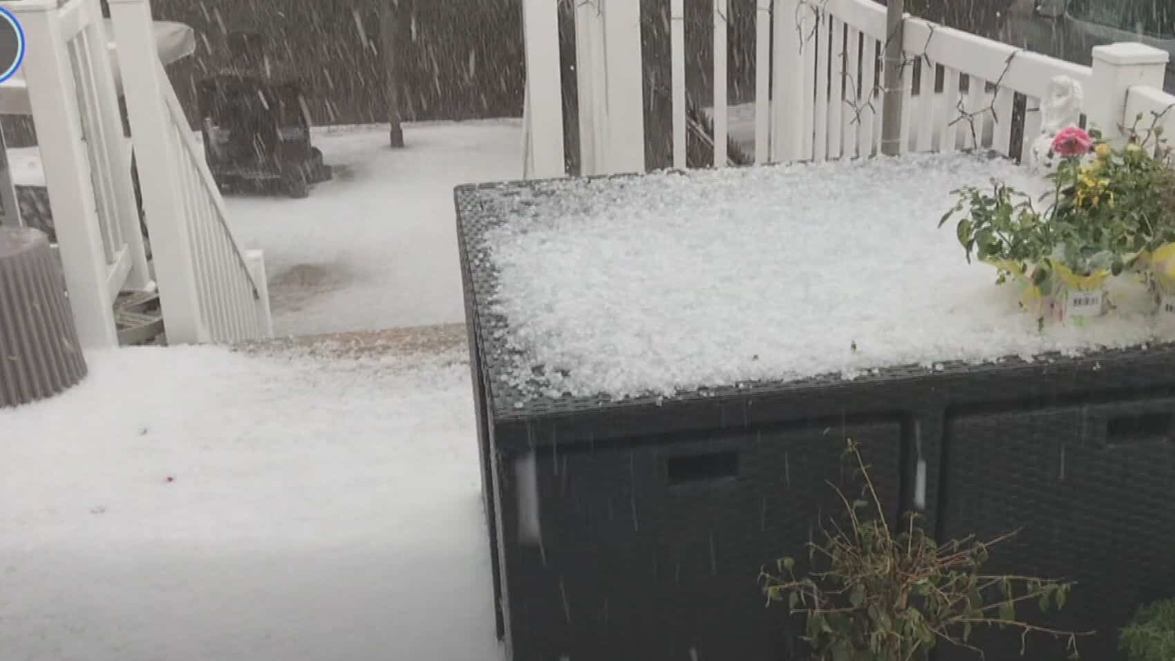 Un tapis de grêle en Mauricie et au Saguenay... un 25 juin