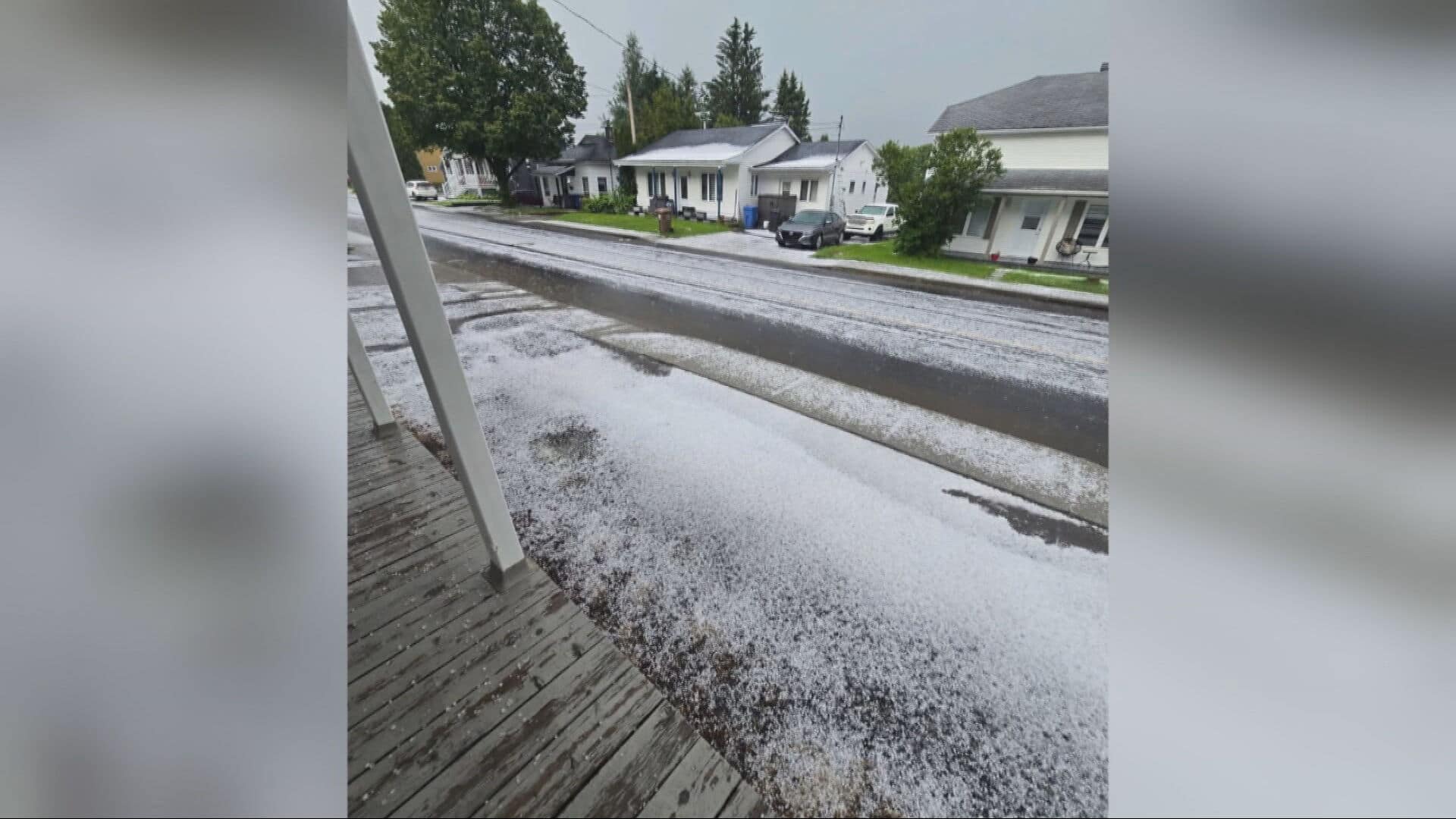 Un tapis de grêle en Mauricie et au Saguenay... un 25 juin.