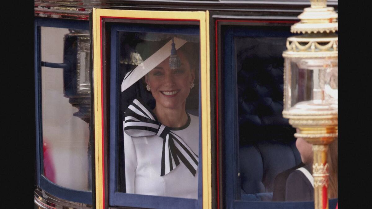 EN IMAGES | Souriante, Kate fait son retour en public à la parade d’anniversaire de Charles III