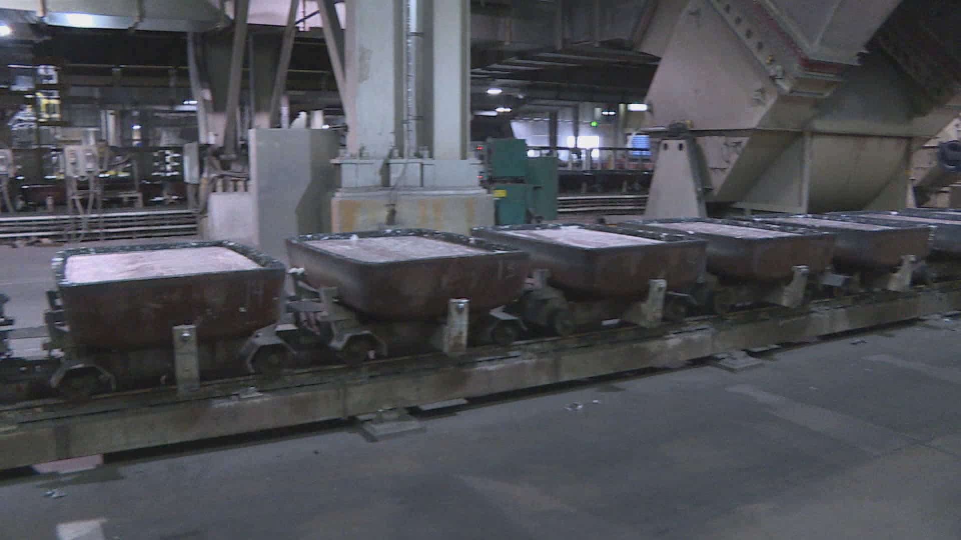 Opérations dans l'Aluminerie Alouette.