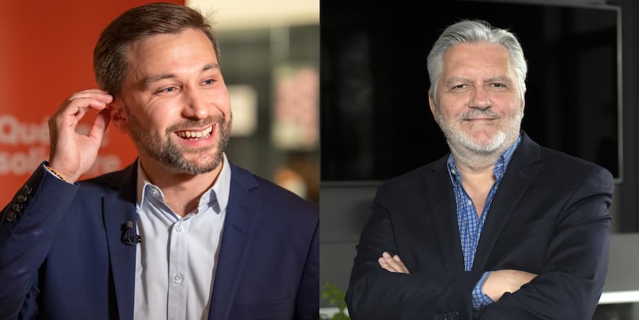 Image principale de l'article Richard Martineau avec un chandail de QS