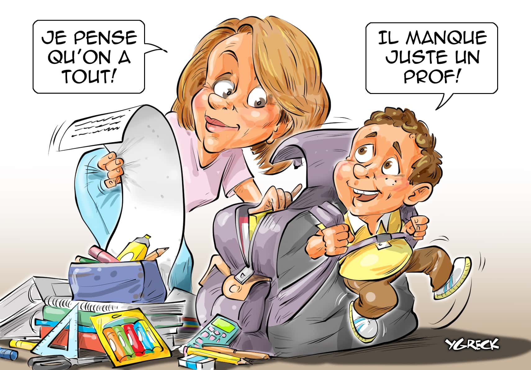 La caricature d’Ygreck