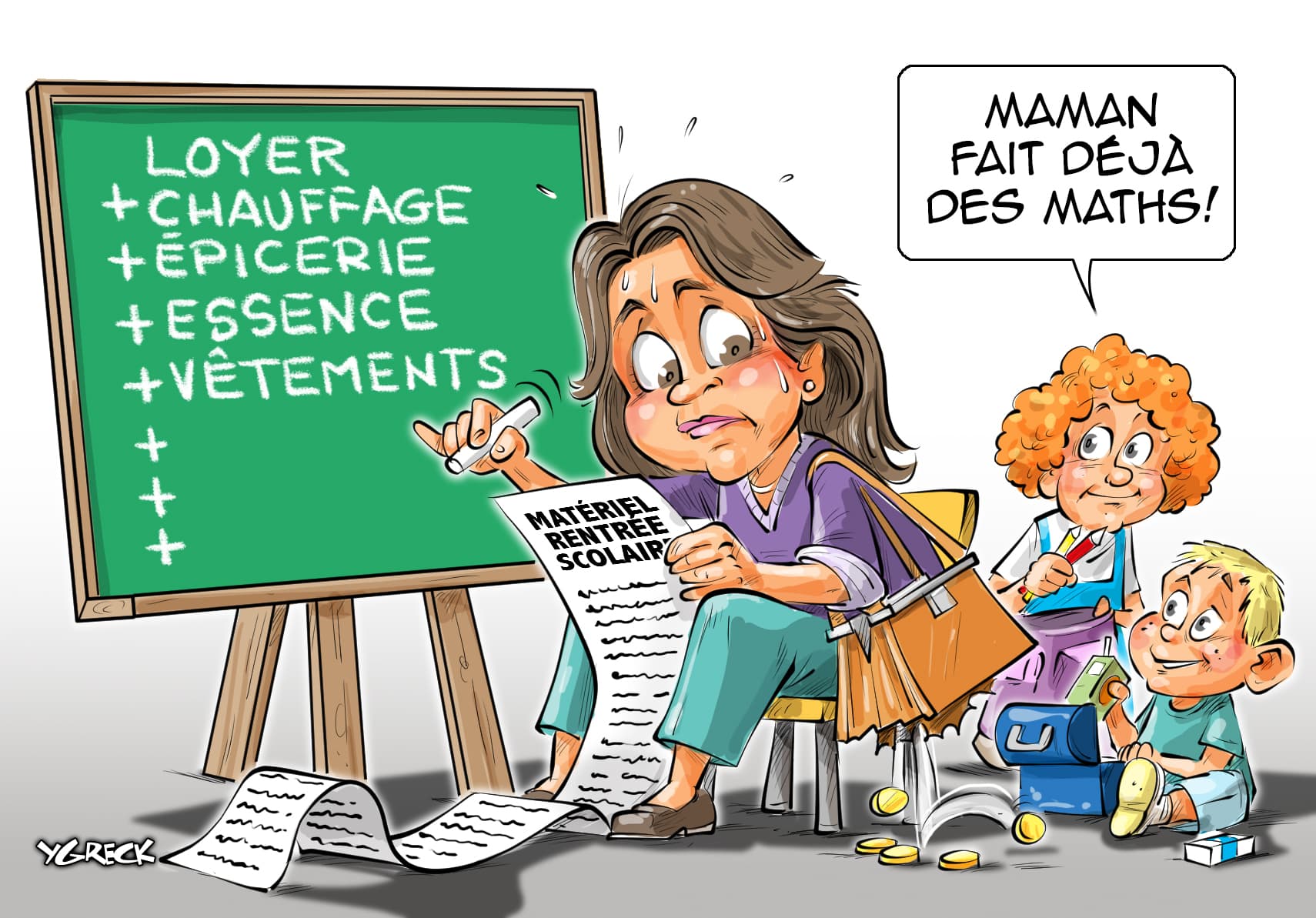 La caricature d'Ygreck