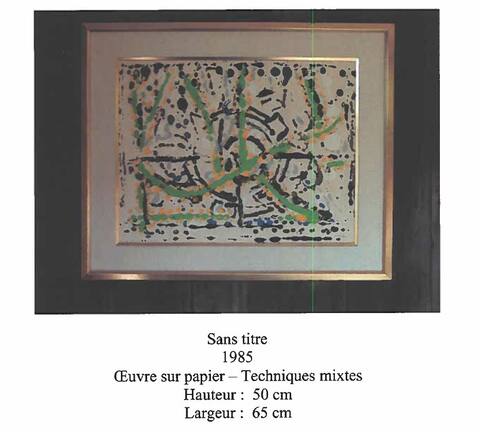 This other stolen work from the artist, made in 1985, is valued at $25,000.