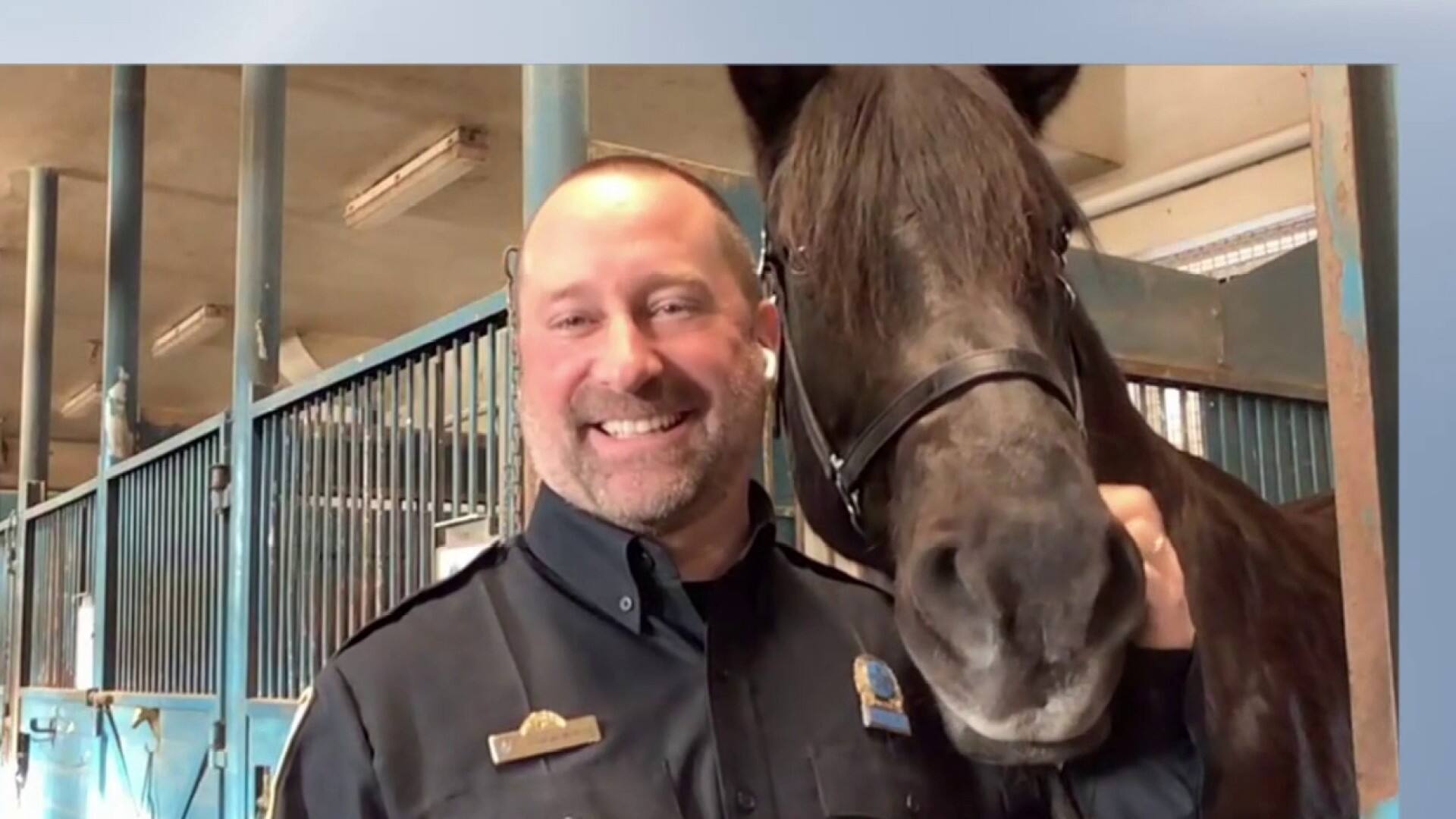 Le cheval policier du SPVM prend sa retraite lundi