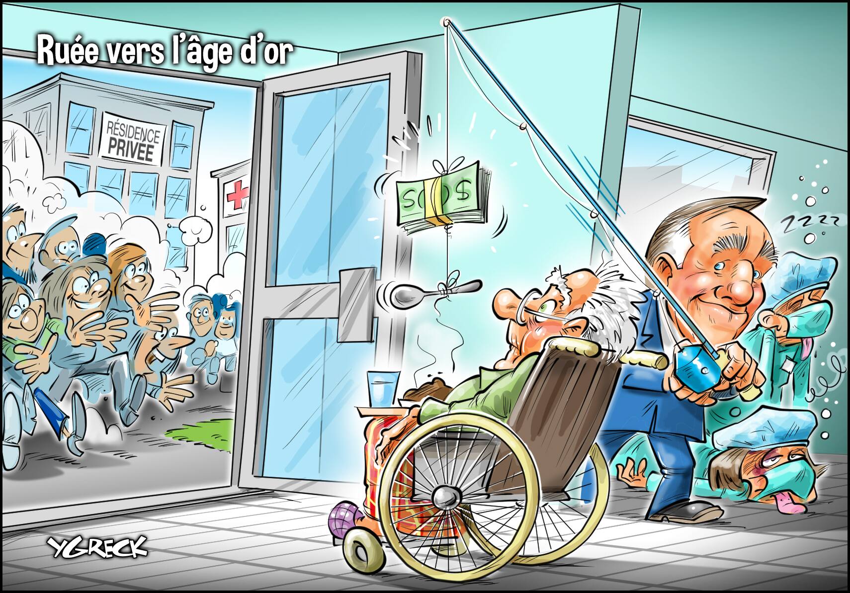 La caricature d'Ygreck