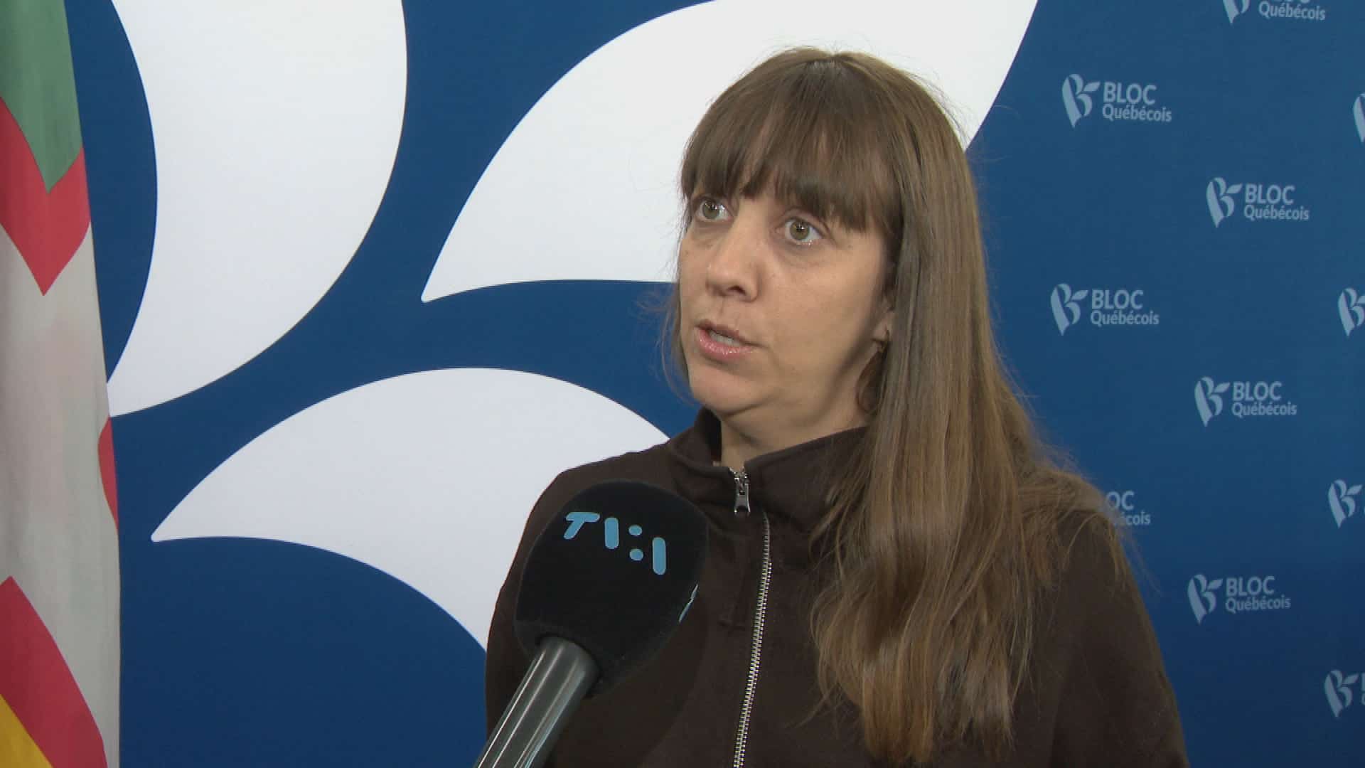 La candidate du Bloc Québécois Caroline Dubé.