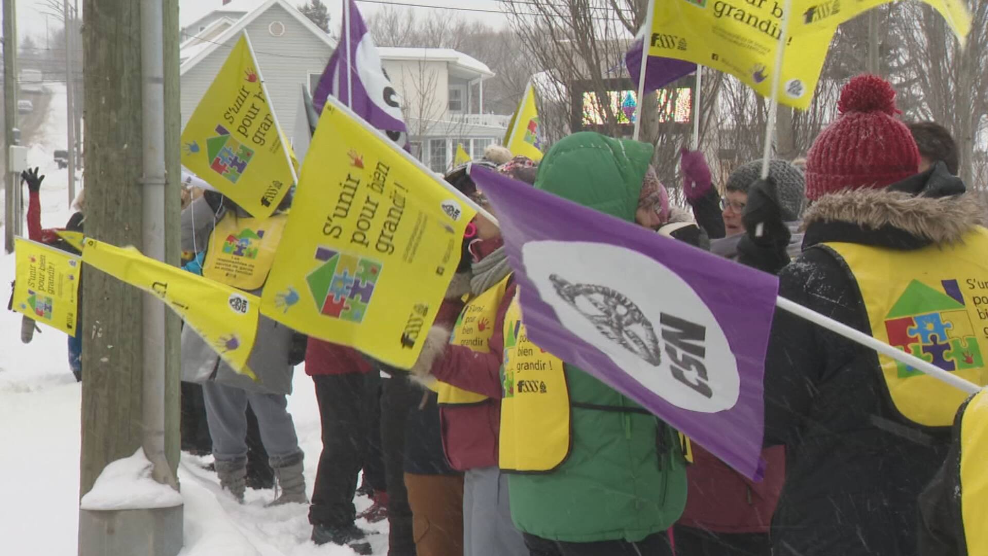 Plusieurs manifestations des services de garde