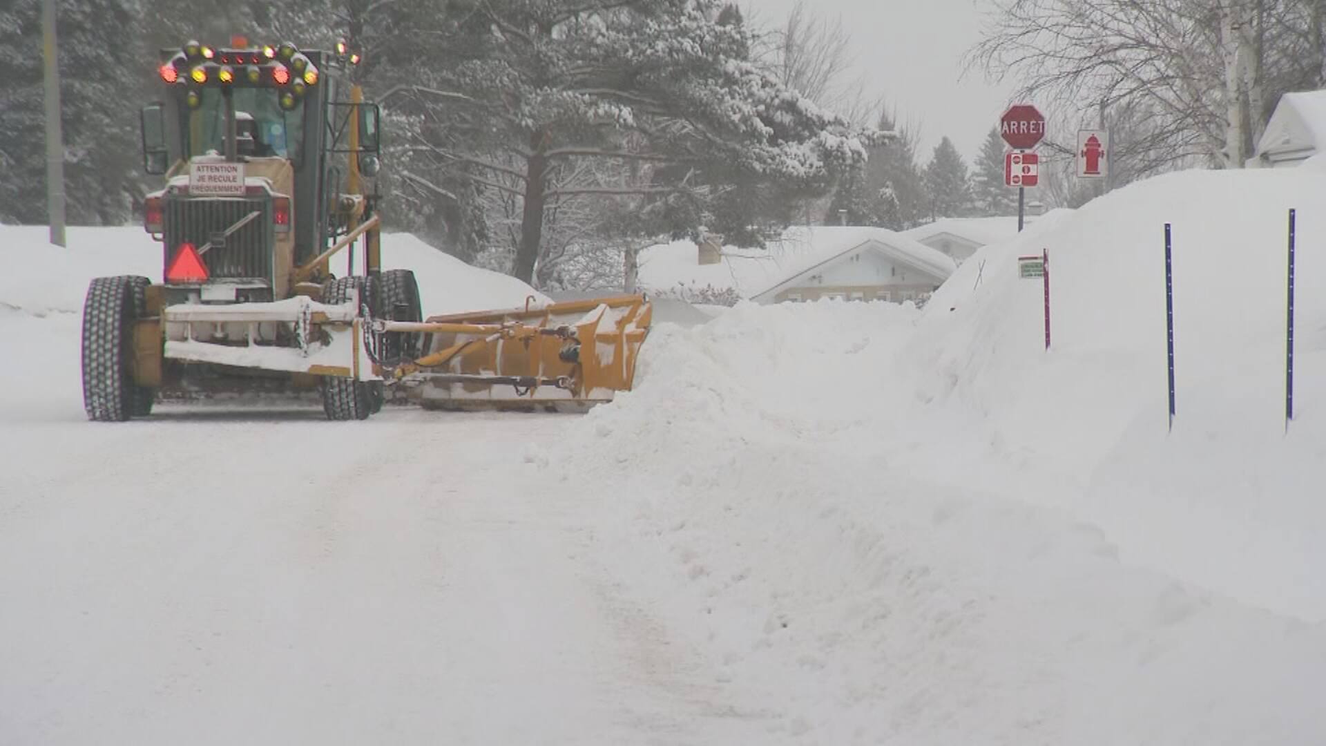La plus grosse accumulation de neige en cinq ans au Saguenay TVA