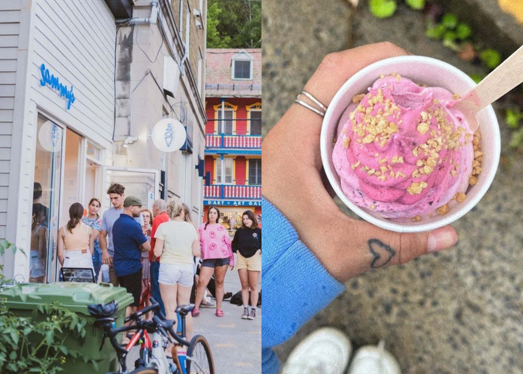 Cette crèmerie propose des molles aux vrais fruits