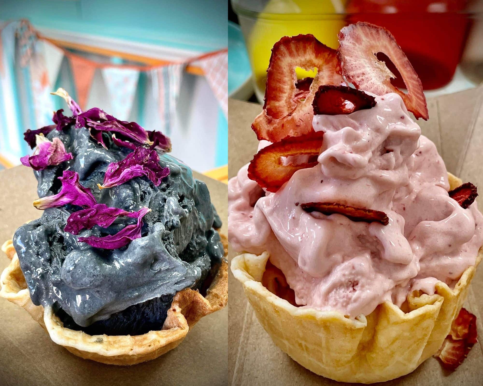 De la crème glacée créée avec de l’azote liquide 