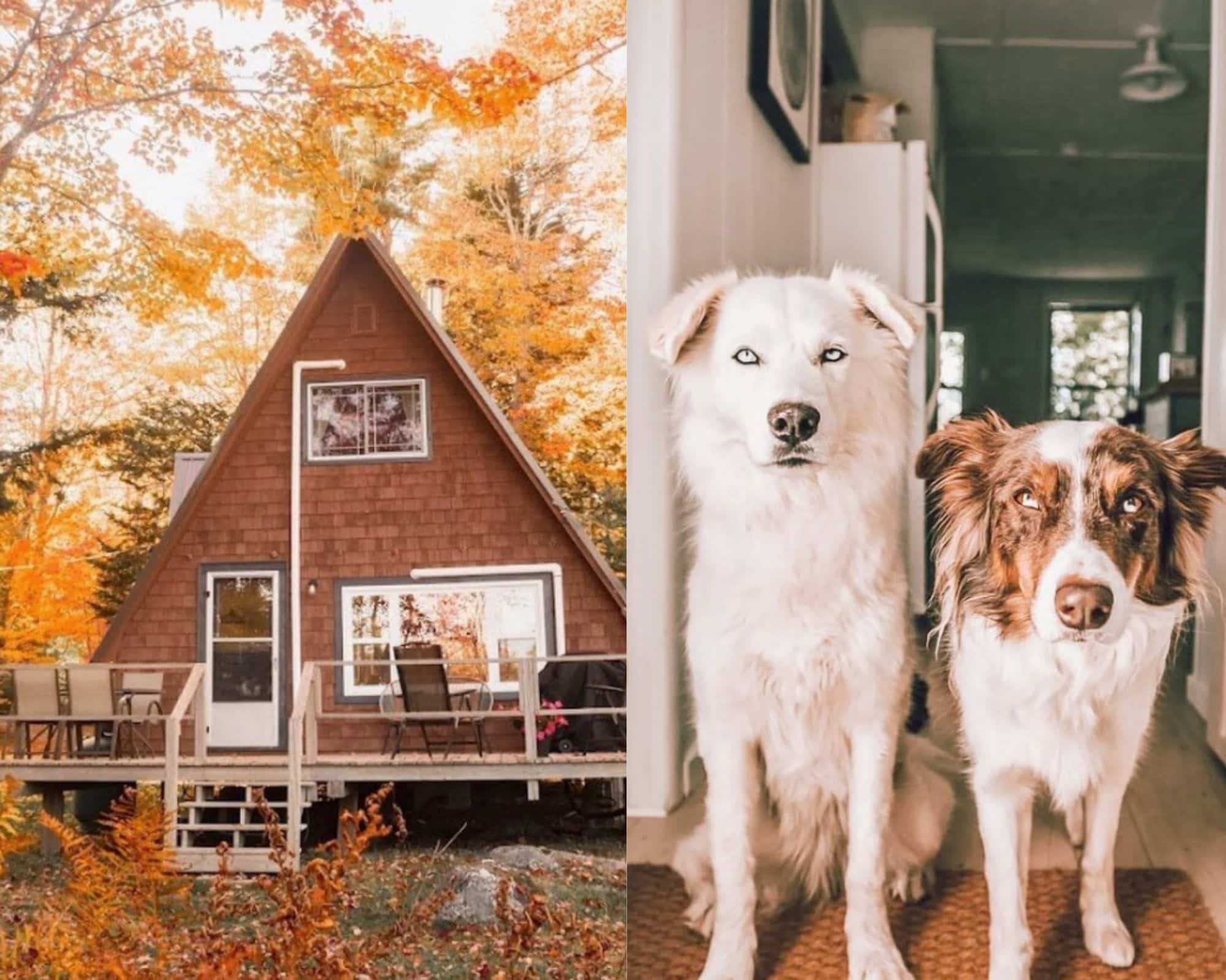 Un chalet en «A» avec un spa à louer 