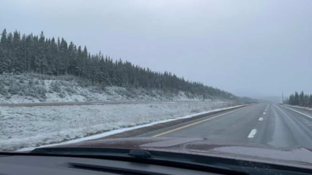 Première neige de la saison au Saguenay