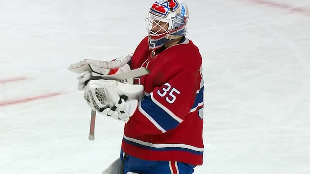 Le curieux geste de Samuel Montembeault expliqué