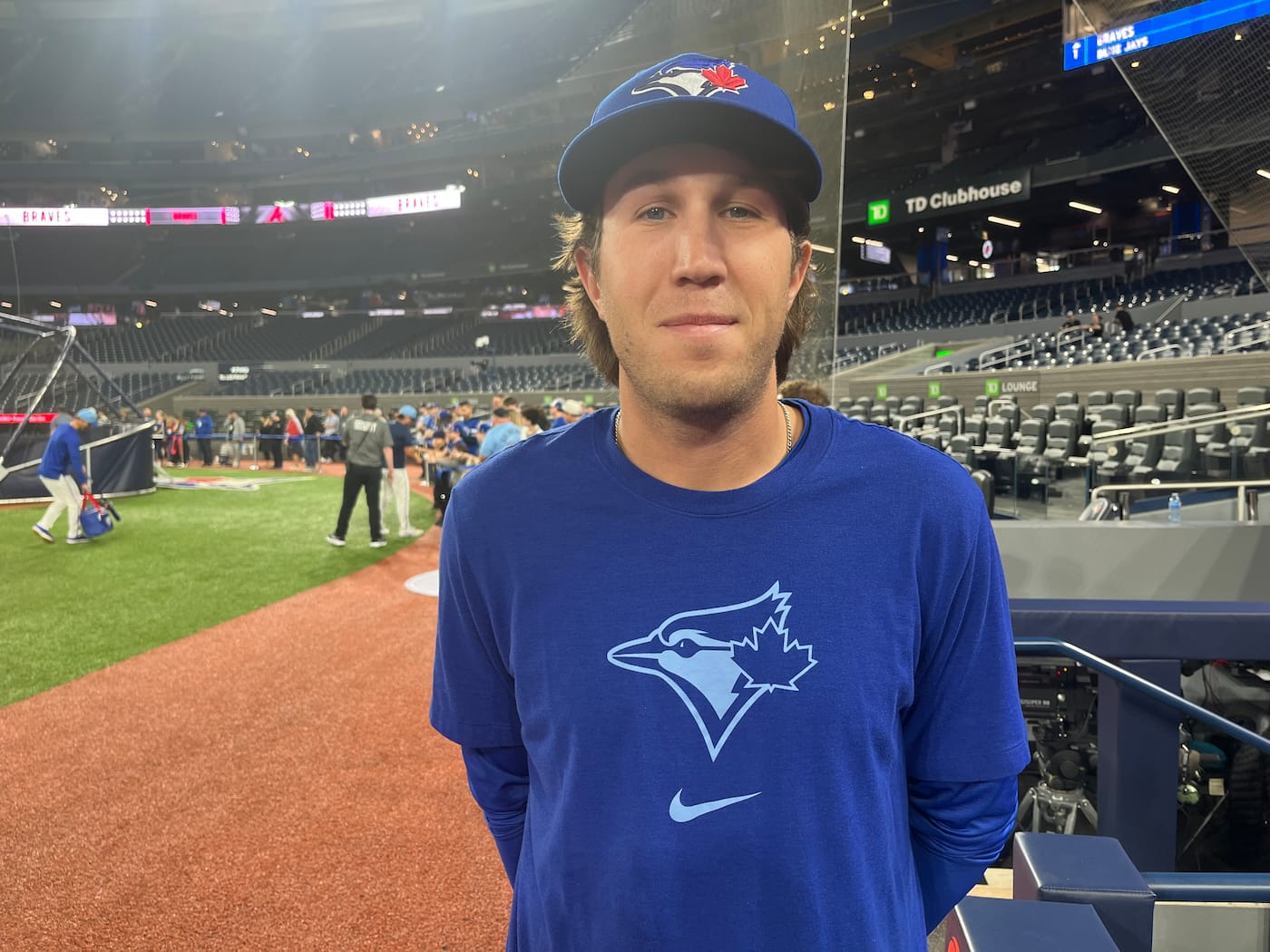 Sam Greene, assistant to the launcher instructor at the Blue jays in Toronto.