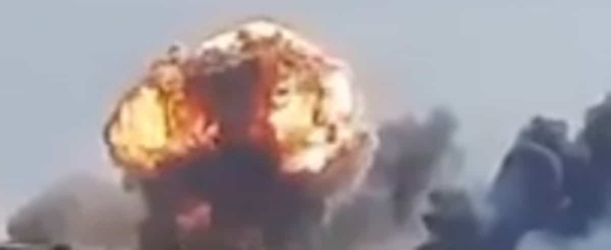 A bomb exploded near a Russian military airfield in Crimea, killing one person A bomb exploded near a Russian military airfield in Crimea, killing one person