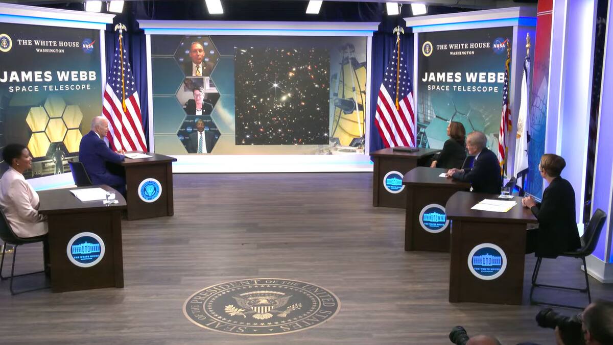 Biden dévoile la première image du télescope spatial James Webb