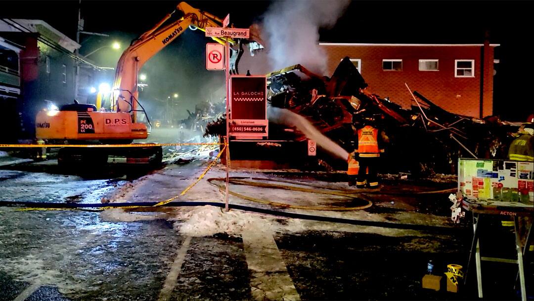 Un restaurant d’Acton Vale dévasté par un incendie TVA Nouvelles