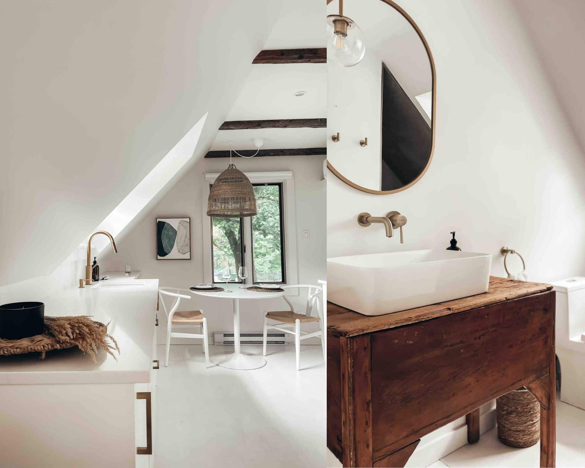 Un loft tout blanc à louer pour un séjour à Hatley