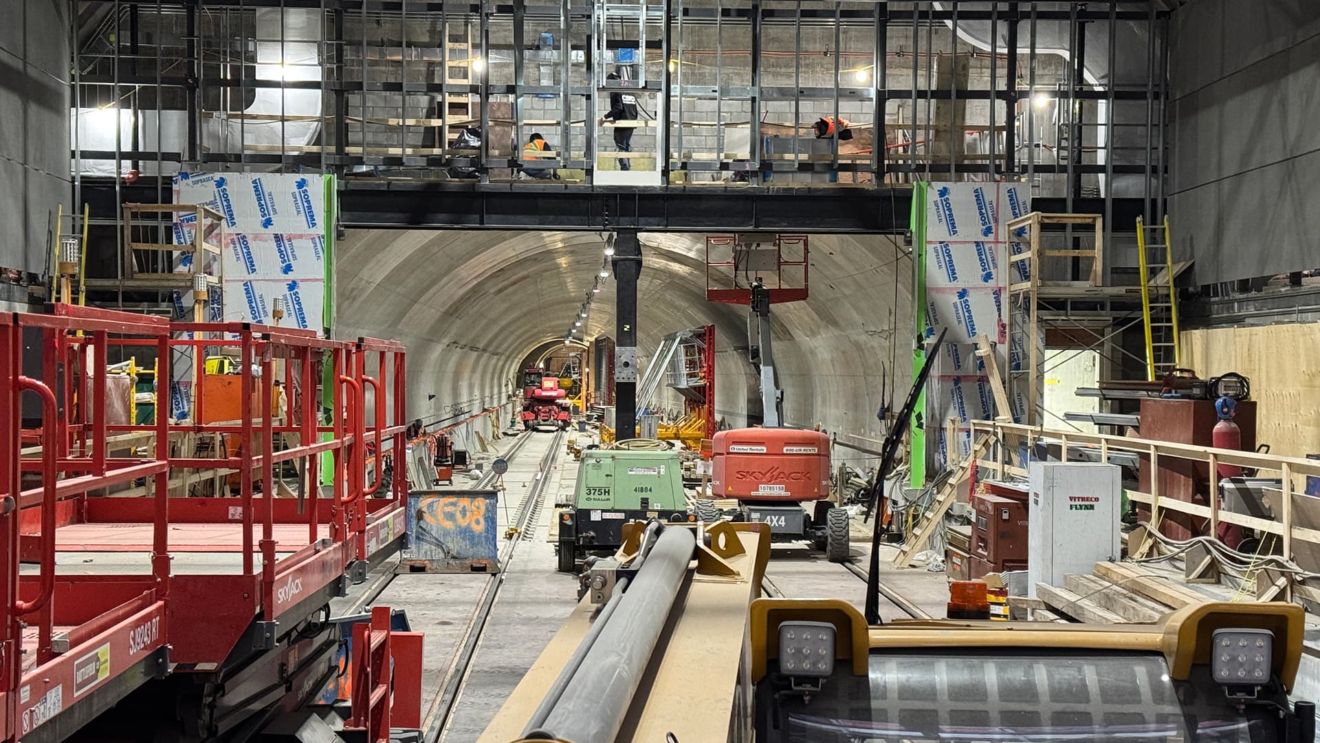 On a visité la future station du REM à l’aéroport Montréal-Trudeau