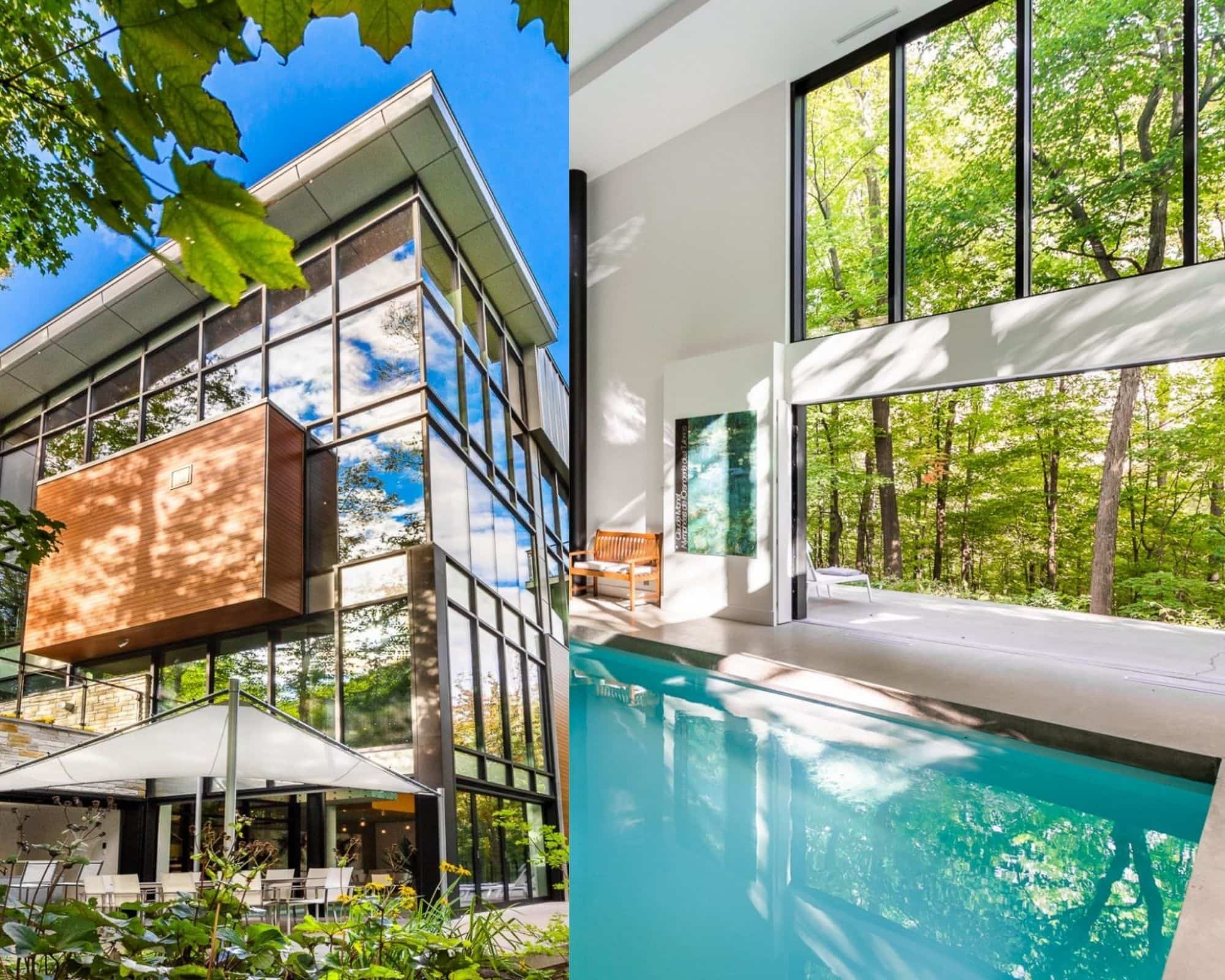 Une maison avec piscine intérieure pour 11M$