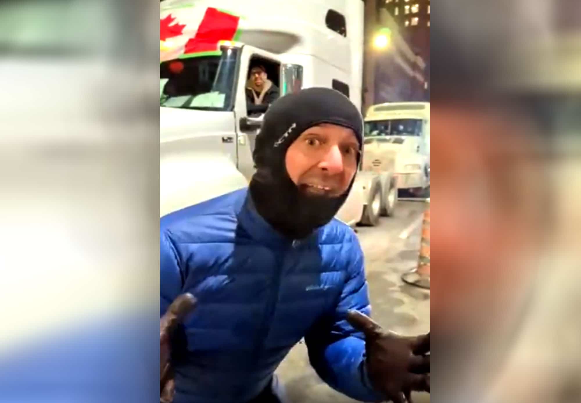 Un citoyen d’Ottawa pète un plomb aux manifestants