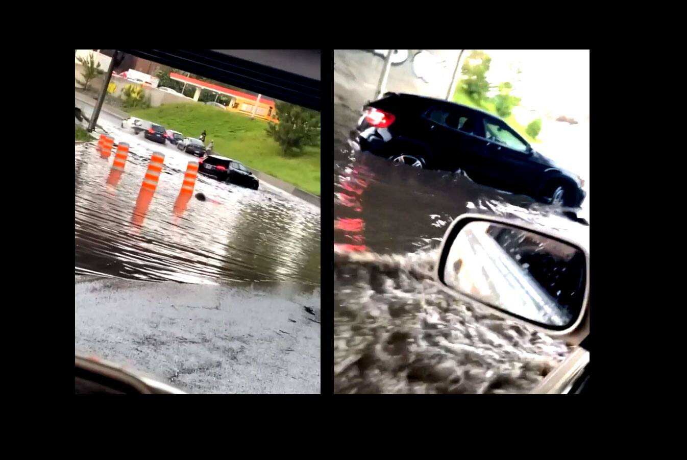 EN IMAGES | Geysers et inondations majeures &agrave; Montr&eacute;al