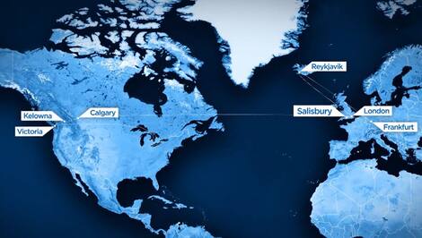 Route of the lost suitcase
