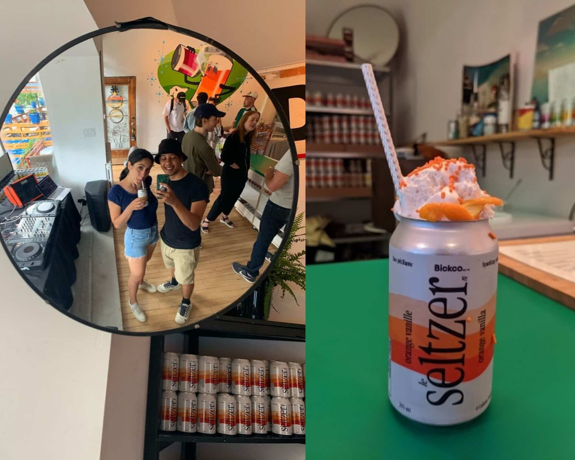 Un «dep» où boire des cocktails à base de seltzer 