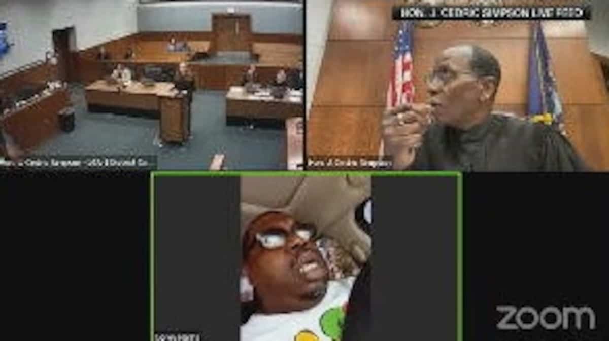 License Suspended: He appears in court via video… behind the wheel of his car License Suspended: He appears in court via video… behind the wheel of his car