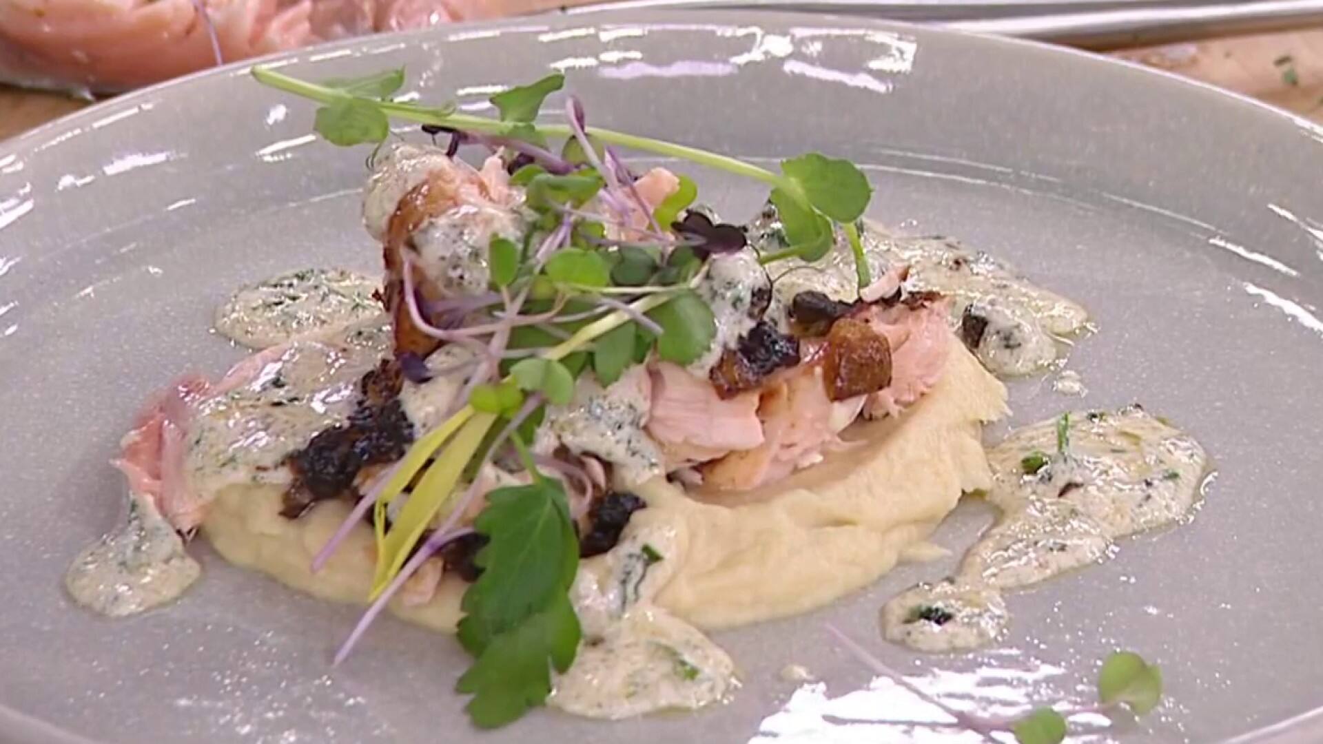 Recette de saumon confit à huile de câpres