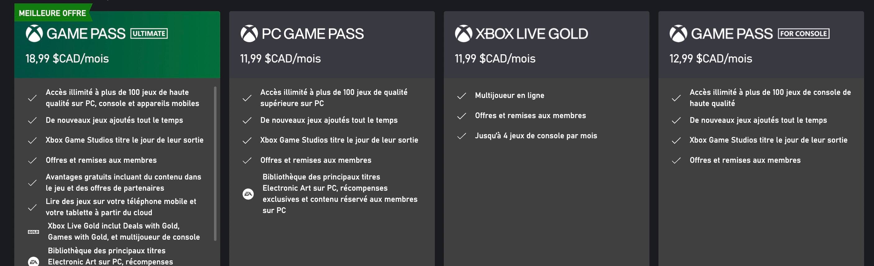 À noter que Xbox Live Gold va changer de nom lorsque Xbox Game Pass Core sera déployé