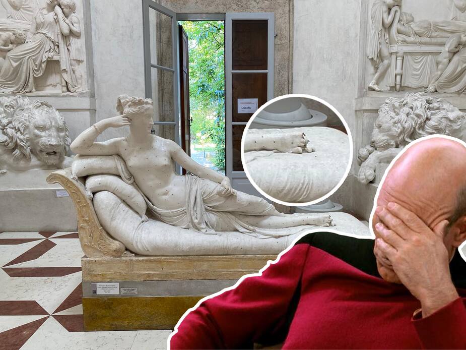 Image principale de l'article Il brise trois orteils d’une statue du XIXe siècle