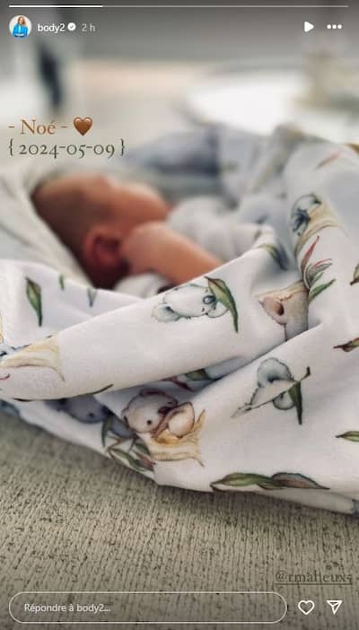 Marianne St-Gelais publica la primera foto de su hijo