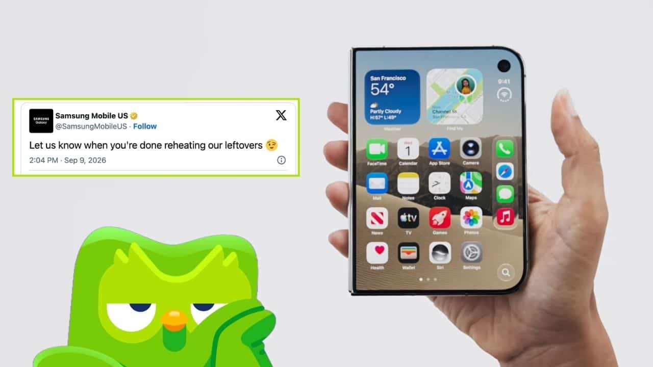 Duolingo et Samsung se moquent d’Apple et son iPhone Duo