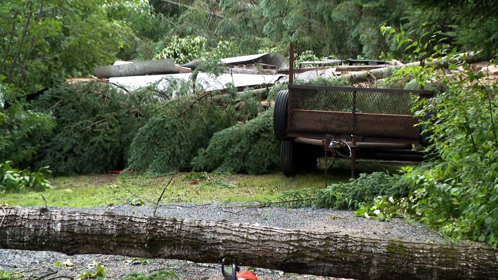 Tornade des résidents de SaintAdolphed’Howard ont subi des chocs