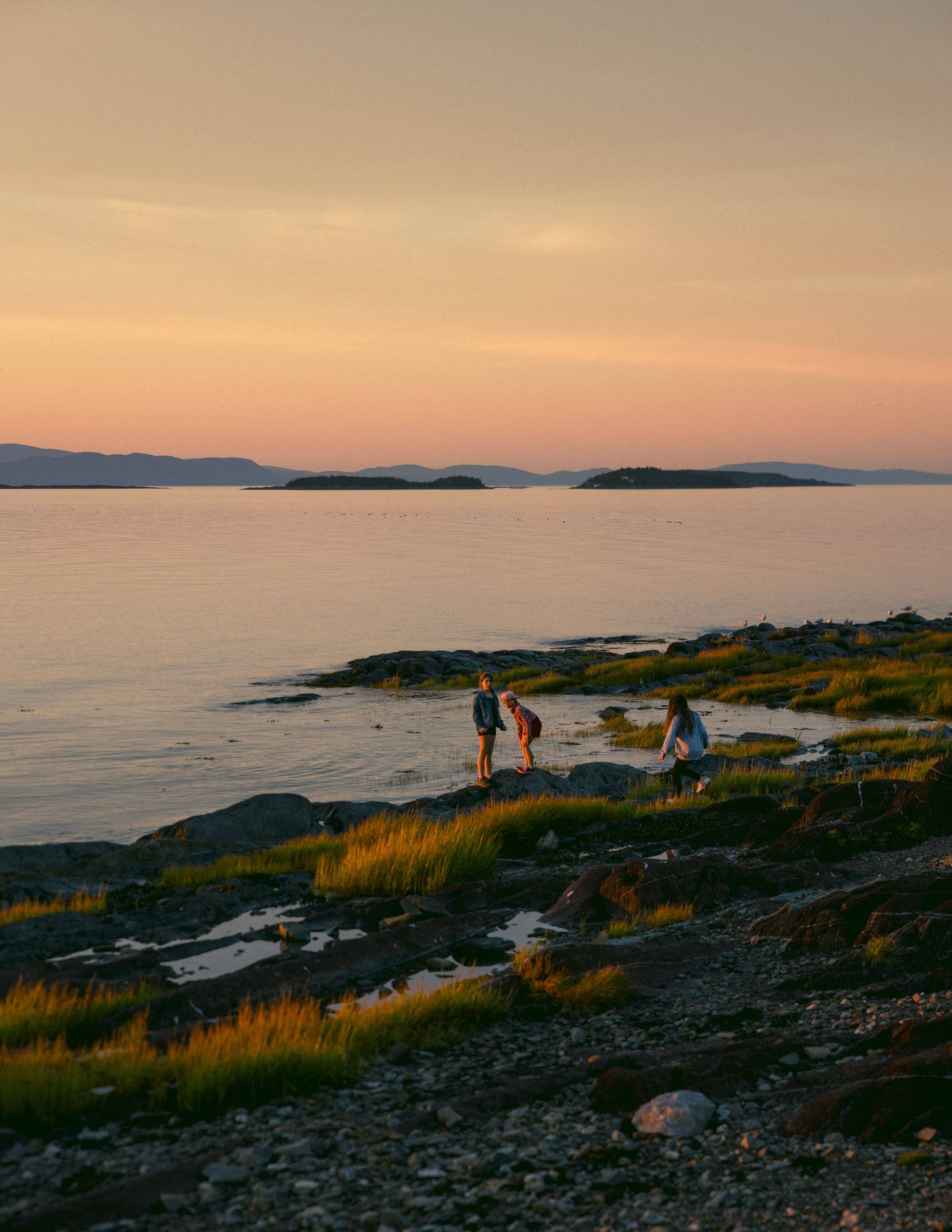 Coucher de soleil à Kamouraska (bistro Côté Est), Bas-Saint-Laurent