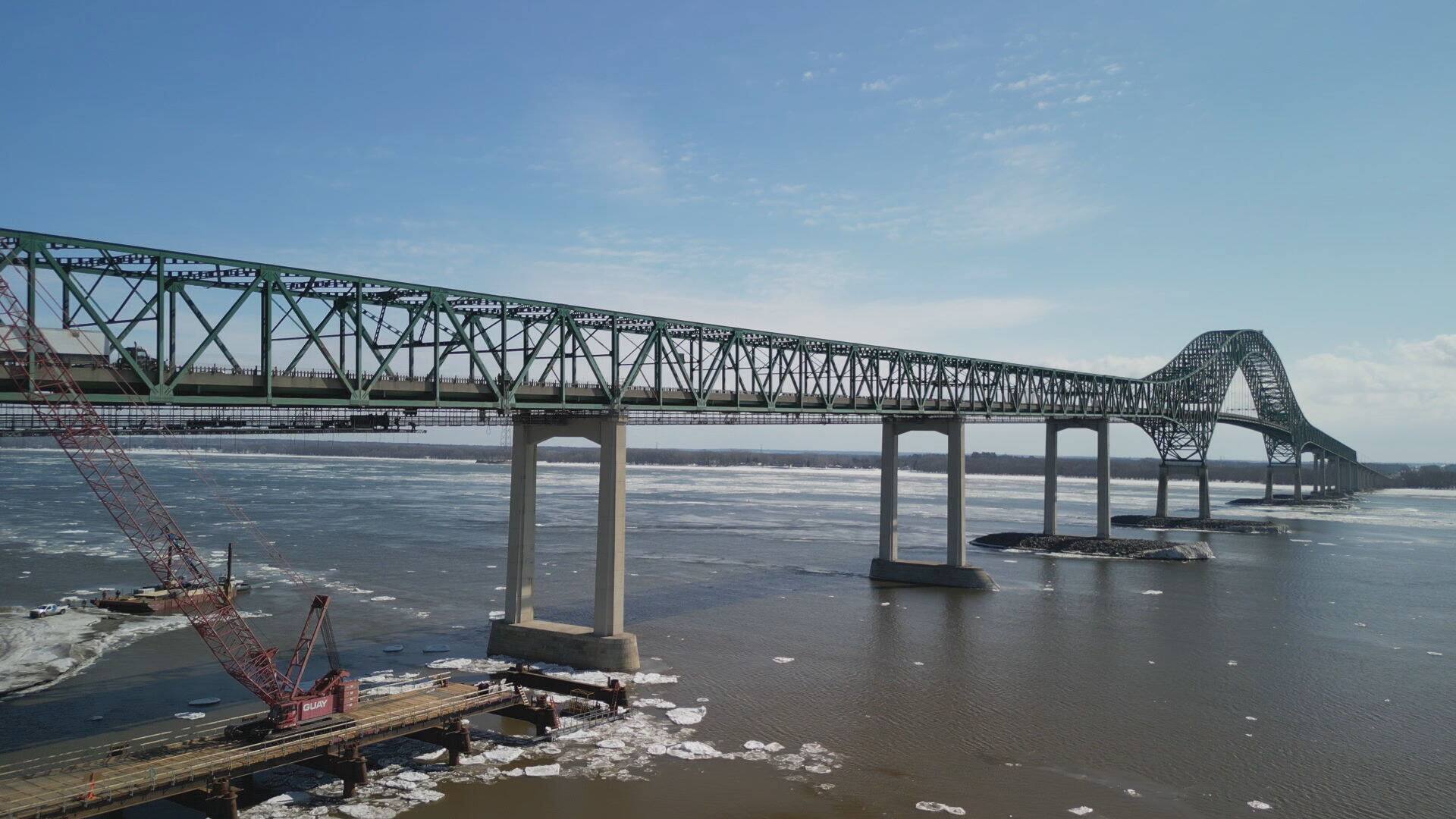 Coup d'envoi de la grande réfection du pont Laviolette TVA Nouvelles